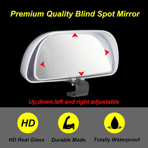Blind Spot Mirrors for Trucks and Cars,Automotive Side View Concave Mirror Blindspot,360° Large Convex Rearview Exterior Mirror Accessories for Tr...