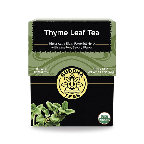 Buddha Teas - Organic Thyme Leaf Tea - Herbal Tea - For Health & Wellbeing - With Antioxidants & Minerals - Clean Ingredients - Caffeine Free - OU...