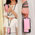 TOOVREN Phone Case for iPhone X/Xs Wallet Case Phone Lanyard Neck Strap for iPhone Xs / 10 Protective Case with Stand Leather PU Card Holder Adjus...