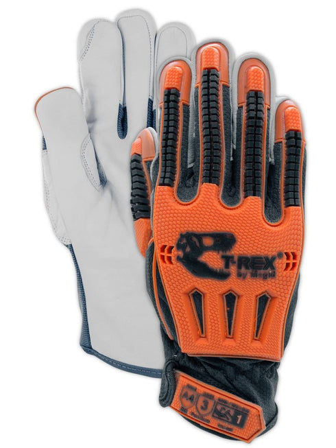 MAGID T-REX Windstorm Gloves, 1 Pair, Size 9/L Men's Work Gloves, Ironworker Gloves With A4 Goatskin Palm, Capable Of Withstanding Cuts, TRX744...