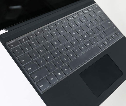 CaseBuy Ultra Thin TPU Keyboard Cover for 2024 Microsoft Surface Pro 11 Tablet (13" Copilot+ PC), Surface Pro 10/9 / 8 13 inch Tablet Protector (N...