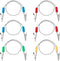 AUEAR, 6 Pack Napkin Clips Metal Dental Bib Chain Holder Fixing Lanyard Flexible for Adult (4 Colors)...