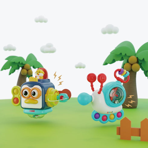 Montessori Toys for 1 Year Old, Travel Activities Busy Cube, Baby Rattles Sets, Early Educational Toys Gift for 12 18 Month, Baby Boy Girl Gifts S...