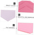 STOBOK 12 Pcs Felt Backdrop Wall Sticker Black Decor Cork Hexagon Felt Bulletin Board Tiles Self Adhesive Felt Board Pink Decor White Felt Hexagon...