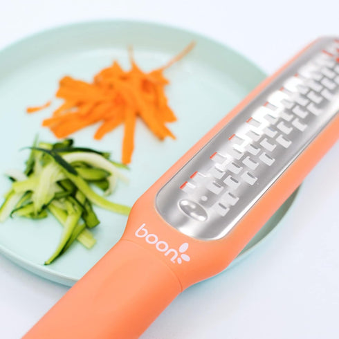Boon DIVVY Baby Solid Food Prep Starter Kit - Includes 11x14 Silicone Placemat, Grater, and Crinkle Cutter - Baby Feeding Set - Baby Food Cutting ...