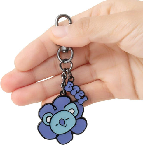 BT21 Flower Collection KOYA Character Metal Keychain Ring Holder...