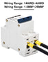 DIHOOL Miniature Circuit Breaker DIN Rail Mount 25 Amp 2 Pole AC 110V Low Voltage disconnect switch...