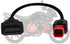 AMHTDOL Obd2 Adapter Cable for Guzzi Kawasaki Suzuki Motorcycle 6 Pin OBD Diagnostic Cable,for Yamaha KTM 6 Pin Obd1 to Obd2 Adapter Connector,Fit...