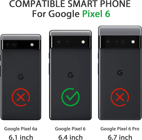 Amzpas Silicone Phone Case Compatible with Google Pixel 6, Soft Protective Smart Phone Case for Women Men, Durable Anti-Scratch Shockproof Phone C...