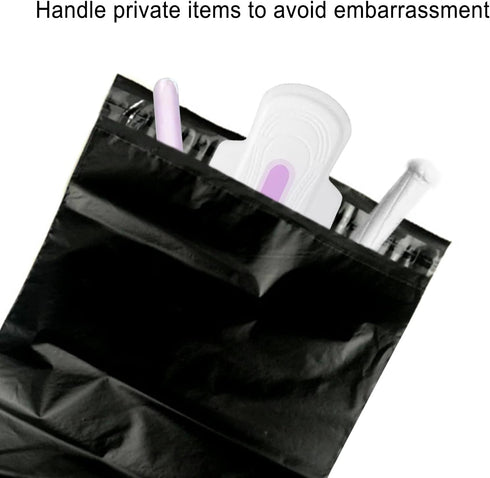 Sanitary Napkin Disposal Bags, 100 Pcs Feminine Hygiene Disposal Bags, Self-Sealing Seals, Women Sanitary Disposal Bags, Privacy Protection, Dispo...