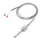 MECCANIXITY K Type Thermocouple Temperature Sensor Probe 1/2" NPT Thread 8x50mm 6.6ft Wire 0 to 800°C(32 to 1472°F) 304 Stainless Steel...