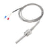 MECCANIXITY K Type Thermocouple Temperature Sensor Probe 1/2" NPT Thread 8x50mm 6.6ft Wire 0 to 800°C(32 to 1472°F) 304 Stainless Steel...