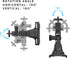 Trail Cameras Mounting Bracket with 1/4" -20 Threaded Insert 360°Rotating Adjustable Holder for Outdoor Hunting Gear Accessory, Game Camera Holder...