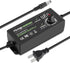 Facmogu 3V-12V 5A 60W Adjustable Power Supply with LED Display, Variable DC 3V 5V 6V 9V 12V Universal AC/DC Adapter, 100V-240V AC to DC 3-12V Swit...