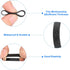uxcell 50Pcs Silicone Rubber Bands, 17x6mm Rubber Bands Rings Cable Ties Strong Elastic Bands Non-slip for Cord Wrapping Bag Wraps, Black...