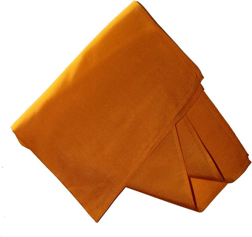 Fine Saffron 100% Silk Pocket Square Full-Sized 16"x16"...