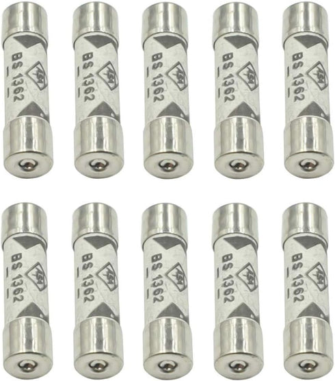 10Pcs 5A 250V Ceramic Fuse 6x25mm Cartridge Fast Blow Tube for Power Strip Experiment Circuit Appliance Repair...