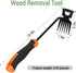 Weed Removal Tool, 2024 New Garden Weeding Tools Manganese Steel Hand Weeder Tool with Handle, 4 Teethes Dual Purpose Manual Weeders Tool Weed Pul...