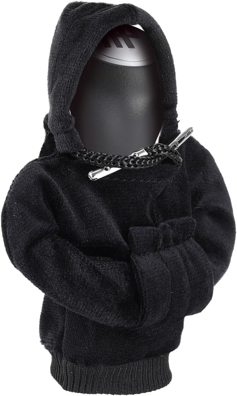 Gear Shift Hoodie, Universal Car Gear Shift Knob Cover, Funny Sweater Shifter Hoodie, 4.7 Inch Gear Stick Hoodie Protector Decoration(Black)...
