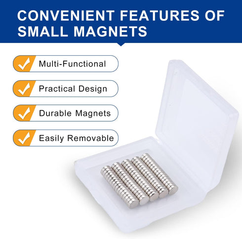 DIYMAG 200Pcs Small Magnets, Tiny Refrigerator Magnets, Neodymium Rare Earth Magnets for Office, Whiteboard, Kitchen, Durable Teacher Magnets for ...