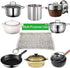 Cast Iron Cleaner 8’’x6’’ 316L Stainless Steel Chain Scrubber for Cast Iron Pan Pot Dutch Ovens Skillet Grill Cleaning...