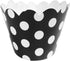 AllyDrew Standard Size Polka Dots Cupcake Wrappers (Set of 20), Black...