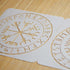 XUAN YANG 2PCS 12X12 Inches Viking Stencils for DIY Decor Reusable Vegvisir Stencil for Wood Home Wall Furniture Art Painting 0.3mm(12mil)...