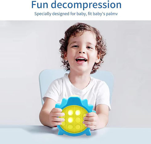 Decompression Breakthrough Puzzle Game, Puzzle Pop Light Up Game Fidget Travel Game Toys for Kids Adults Dinosaurs Appearance Stress Relief Autism...