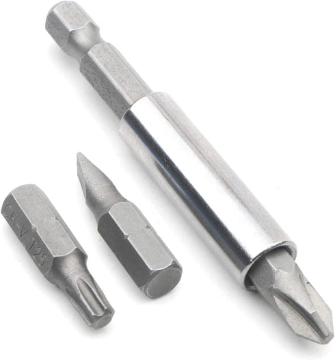 3 Pcs Impact Grade Socket Adapter Set Drill Bit Adapter Set Power Hand Tools Nut Driver 1/4 Inch 3/8 Inch 1/2 Inch, 33-Piece Security Bit Set with...