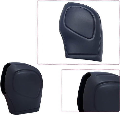 2Pcs Car Gear Shift Knob Cover, Silicone Auto Knob Gear Stick Protector Universal Car Interior Accessories Gear Shift Knob Decoration for Men Wome...