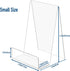 TRIMOU Clear Acrylic Book Stand with Ledge - Display Easel for Books, Pictures, Albums, Comic Books, CDs, Artworks, Tablets or Other Items (Small)...