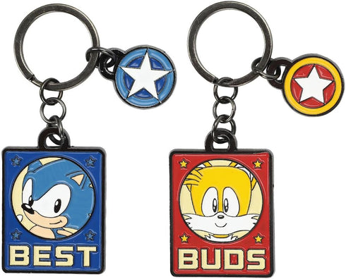 Bioworld Sonic the Hedgehog Sonic & Tails Best Buds Keychains (Set of 2)...