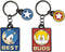 Bioworld Sonic the Hedgehog Sonic & Tails Best Buds Keychains (Set of 2)...