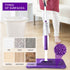 16.5 inch Microfiber Replacement Mop Pads Reusable - 3 Pack Flat Replacement Heads for Wet Or Dry Floor Cleaning Purple¡...