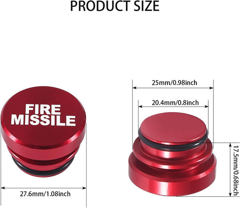 2 Pcs Metal Cigarette Dust Cover, Car Decoration Accessories, Aluminum Alloy Dust Cover Cap Universal Replacement Accessories Suitable for Most Ca...