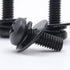 ReplacementScrews VESA Compatible M4 12mm TV/Monitor Wall Mount Screws for 75x75mm and 100x100mm Brackets. Metric Screws & Washers for Mounting An...