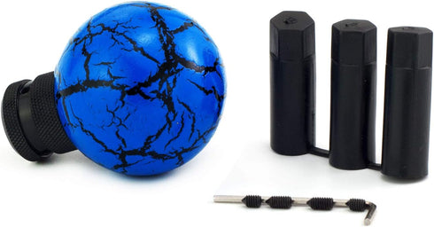 Gear Shifter Handle, Marble Ball Shape MT Car Stick Shift Knob Fit Most Automatic Manual Transmissions, Blue...