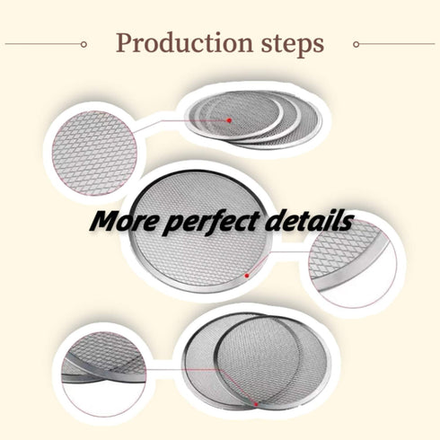 6 Packs Aluminum Alloy Pizza Pan with Holes, 7 Inch Commercial Grade Pizza/Baking Screen for Oven Round Pizza Crisper Tray Pizza Baking Tray for H...