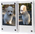 3" Dual Sided Clear Acrylic Refrigerator Magnetic Photo Frame, Frameless Display Compatible with Fujifilm Mini 9 8 8+ 2x3 Photo...