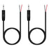 Fancasee (2 Pack 3 ft Replacement 3.5mm 1/8" Male Plug to Bare Wire Open End Pigtail TS Mono 3.5mm Jack Connector Adapter Audio Cable Repair...