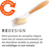 Full Circle The Ring Bamboo Vegetable and Fruit Cleaning Brush - A Versatile Scrubber for Food, Including Potatoes, Mushrooms, and Veggies with Re...