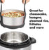 Pressure Cooker Sling, Silicone Bakeware Sling for 3Qt Instant Pot, Multi-function Cooker Anti-scalding Bakeware Lifter Steamer Rack, BPA-Free Sil...