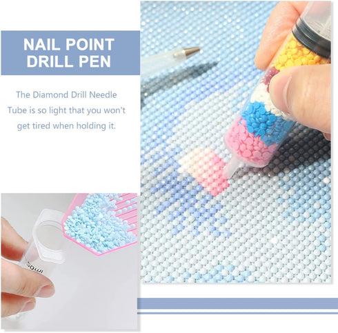 Ciieeo 3pcs Painting Pens Pen Tools D Picker Liquids Supplies Picture Dotting Nail Measuring Syringe Accessories Crafts Automatic Needle Diamonds ...