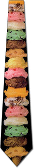 Ice Cream Cone Tie Mens Neckties by Three Rooker...