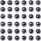 Bymitel 10mm Natural Hematite Metallic Round Beads Gemstones Genuine with 90pcs DIY Jewelry Making Unisex (10mm 90pcs, Hematite)...