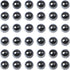 Bymitel 10mm Natural Hematite Metallic Round Beads Gemstones Genuine with 90pcs DIY Jewelry Making Unisex (10mm 90pcs, Hematite)...