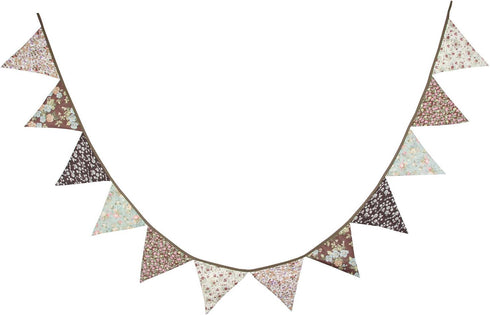 LOVENJOY Brown Floral Collection 100% Cotton Banner for Wedding Baby Shower Party Decoration...