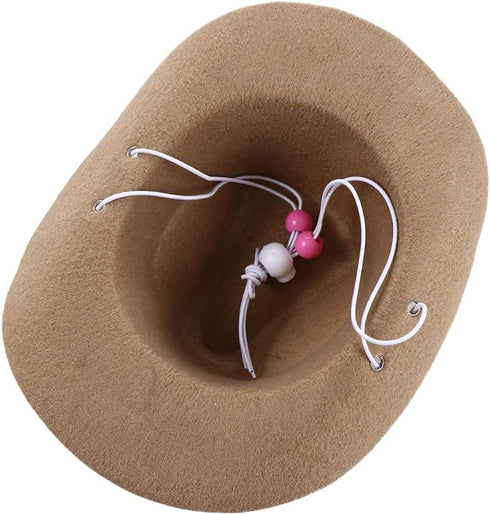2Pcs Pet Dog Costume Cowboy Hat Cosplay Cap, Pet Party Decoration West Cowboy Hats Pet Accessories for Puppy...