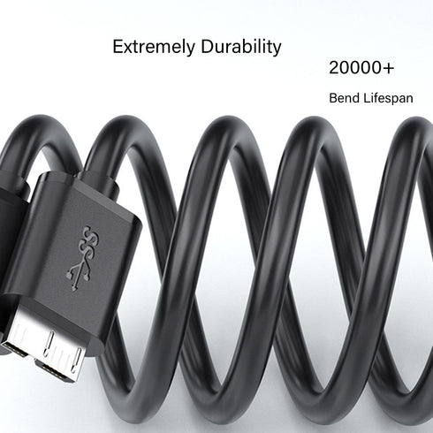 USB 3.0 Hard Drive Cable for Samsung Galaxy S5, Note 3, Note Pro 12.2, USB Hub Seagate FreeAgent, WD Western Digital My Passport, Toshiba Canvio F...