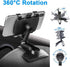 Car Phone Holder Mount, 360 Degree Rotation, Dashboard and Rearview Mirror, Compatible with iPhone, Samsung, Huawei, Nokia, LG, 4-7 Inch Smartphon...